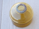 Стеклянная основа для керосиновой лампы (жёлтая), фото №4