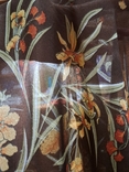 Тонкий воздушный платок цветы, роуль, Италия, 87,5/86,5 см, фото №8