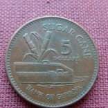 Гайана 5 долларов 1996г., фото №2