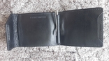 Затискач для купюр Grande Pelle Soldi 100х80х15 мм глянцева шкіра чорний, фото №7