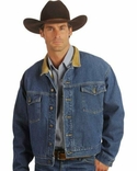 Ковбойская джинсовая куртка Schaefer TEXAS USA коттон шкіра р-р 2XL, фото №2