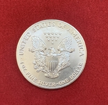 Доллар 1991 год №1 унция середина Шагающая Свобода, фото №3