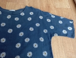 LV Clothing Красивая блузка женская свободного кроя Италия сизо синий в принт 54, numer zdjęcia 8