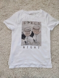 Люксова білосніжна футболка Rich&amp;Royal з принтом "Girls Night"., numer zdjęcia 3