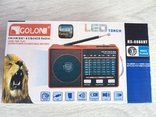 Компактный радиоприемник фонарик на батарейках АА или батарея BL-5C USB MP3 Go, фото №7