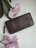 Оригінальний шкіряний гаманець портмоне клатч Clarks, фото №7
