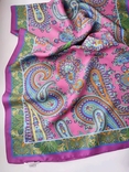 Шелковый палантин платок Eva Schreiber, 100% шелк, фото №4
