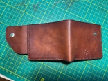 Чоловічій гаманець власного виготовлення з натуральної шкіри рослинного дублення, numer zdjęcia 4