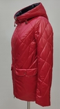 Куртка стеганая красная демисезонная Hannan Liuni H097 42, 44. 46. 48 и 52, numer zdjęcia 4