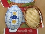 Посуда столовая, керамическая "Овальный лист в плетении", фото №3