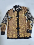 Вінтажна шовкова блуза сорочка бренд Rena Lange, оригінал, фото №4