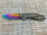 Нож складной Волк Градиент King Wolf 004C 20.5см ,Усиленый нож с клипсой, photo number 4