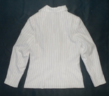 Піджак жіночий білий в смужку розмір 46, numer zdjęcia 3