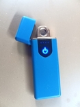 Електрозапальничка USB ZGP ABS сенсорна запальничка електрична спіральна Колір синій, numer zdjęcia 2