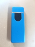 Електрозапальничка USB ZGP ABS сенсорна запальничка електрична спіральна Колір синій, numer zdjęcia 4