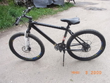 Велосипед Чорний гірський ALU 26 кол. дискові тормоза з Німеччини, фото №3