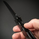 Ніж складний Gin Knife Black мисливський ніж тактичний з темляком у нейлоновому чохлі, фото №6