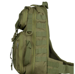  Тактичний однолямковий рюкзак з прихованим відділенням для зброї Camotec TCB Олива, numer zdjęcia 3