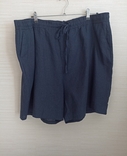 Bonmarche Красивые льняные женские шорты большой размер т синие 22, фото №7