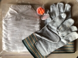 Респиратор,беруши,перчатки замш, фото №3