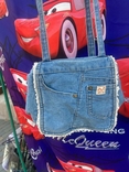 Джинсовая сумочка рюкзачок 22х22х10см, photo number 2