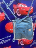 Джинсовая сумочка рюкзачок 22х22х10см, фото №3