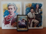 Тарас Шевченко та Леся Українка портрет, картини на дереві., фото №6