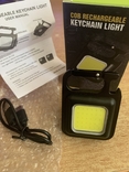 Ліхтарик акумуляторний кишеньковий з магнітом та карабіном, фото №2