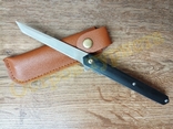 Нож складной M390 на подшипниках Флиппер танто с чехлом, фото №2