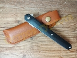 Нож складной M390 на подшипниках Флиппер танто с чехлом, фото №9