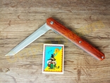 Нож складной M390 Brown на подшипниках Флиппер танто с чехлом, фото №7
