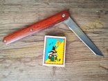 Нож складной M390 Brown на подшипниках Флиппер танто с чехлом, фото №8