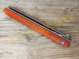 Нож складной M390 Brown на подшипниках Флиппер танто с чехлом, photo number 12