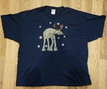  В наявності Різдвяна футболка зоряні війни at-at корова, фото №2