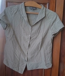 Дизайнерська шовкова блузка з асиметричною застібкою, фото №3
