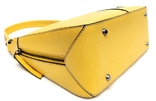 Сумка жіноча жовтого кольору натуральна шкіра Vostro, фото №5
