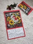 Полотенце календарь 2006 г. Подсолнухи ромашки и маки в букете, Alba Швейцария, photo number 7