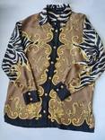 Вінтажна шовкова блуза сорочка бренд Rena Lange, оригінал, numer zdjęcia 3