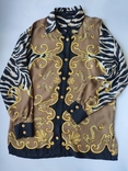 Вінтажна шовкова блуза сорочка бренд Rena Lange, оригінал, фото №9