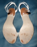 Босоніжки на каблуках білі 38,5 розмір, фото №9