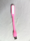USB Портативний Гнучкий LED Гнучкий LED Світильник Лампа USB LED рожевий, фото №3