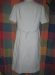 Вінтажний сукня -халат льняний з ручною вишивкою., photo number 3
