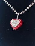Кулон серце на ланцюжку кристали Swarovski "Серце-з каменів", фото №11