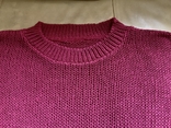 Пуловер лонгслив вязаный женский, италия, фото №5
