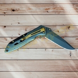 Нож складной CM 84 Flipper выкидной с клипсой, фото №7