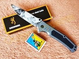 Нож складной Wolf с клипсой стеклобой, фото №3