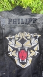 Джинсова куртка Philip Plein,р.М, фото №4