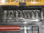 Набір скальпелів з зміними лезами 13PC Hobby Knife Set для точних робіт та фігурного різан, фото №4