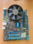 Материнська плата P5g41T-M LX2/GB + процесор Q6600 + 4GB RAM DDR3, фото №2