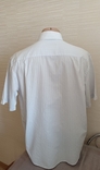 Enrico Рубашка мужская короткий рукав белая в полоску L (41-42), numer zdjęcia 5